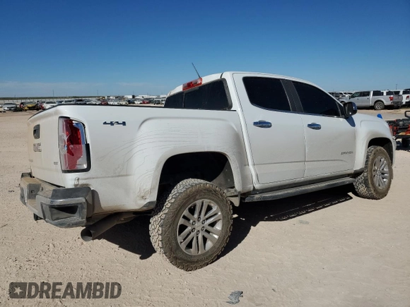 2017 GMC Canyon 4WD SLT with VIN 1GTP6DE18H1301885, listed as a Copart auction lot 77217864 with 119,413 mi miles and Salvage Title. Bid and sale history available at carsss.com. Image 3.