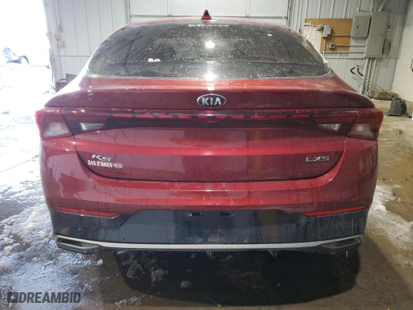 2021 Kia K5 LXS with VIN 5XXG14J27MG076614, listed as a Copart auction lot 43198955 with 85,764 mi miles and Salvage Title. Bid and sale history available at carsss.com. Image 6.