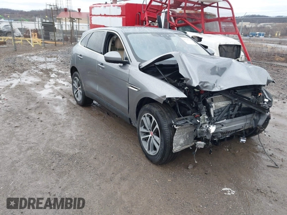 2020 Jaguar F-Pace 25t Premium with VIN SADCJ2FX9LA643542, listed as a IAAI auction lot 41728704 with 52,003 mi miles and . Bid and sale history available at DreamBid. Image 1.