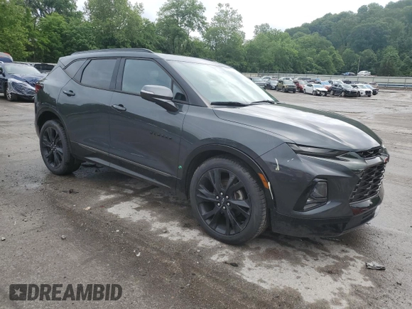 2019 Chevrolet Blazer RS with VIN 3GNKBJRS3KS703107, listed as a Copart auction lot 56701205 with 60,816 mi miles and Salvage title. Bid and sale history available at DreamBid. Image 4.