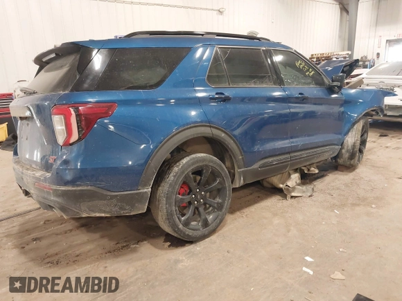 2020 Ford Explorer ST with VIN 1FM5K8GC7LGB63945, listed as a IAAI auction lot 41433085 with Not Provided miles. Bid and sale history available at carsss.com. Image 4.