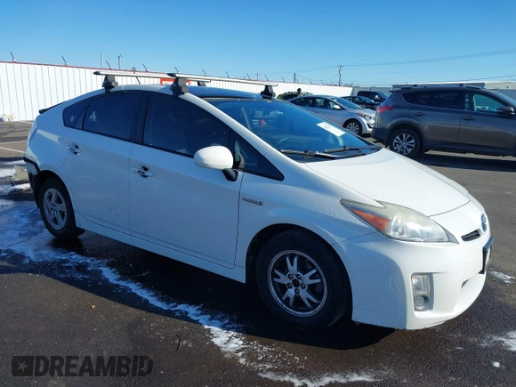 2010 Toyota Prius II with VIN JTDKN3DU7A5053503, listed as a IAAI auction lot 41518752 with 166,155 mi miles. Bid and sale history available at carsss.com. Image 1.