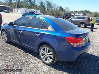 2012 Chevrolet Cruze LTZ with VIN 1G1PH5SC9C7334835, listed as a IAAI auction lot 41856465 with 160,000 mi miles. Bid and sale history available at carsss.com. Image 3.