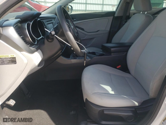 2015 Kia Optima LX with VIN 5XXGM4A7XFG361331, listed as a Copart auction lot 50352545 with 183,981 mi miles and Salvage Title. Bid and sale history available at carsss.com. Image 7.