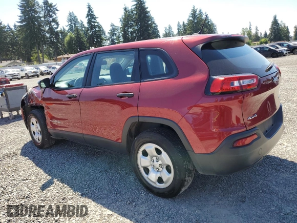 2017 Jeep Cherokee Sport with VIN 1C4PJMABXHD230619, listed as a Copart auction lot 64120275 with 101,327 mi miles and Salvage title. Bid and sale history available at DreamBid. Image 2.