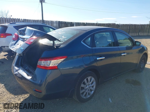 2014 Nissan Sentra S with VIN 3N1AB7AP1EY319362, listed as a IAAI auction lot 41717144 with 217,359 mi miles and . Bid and sale history available at DreamBid. Image 4.