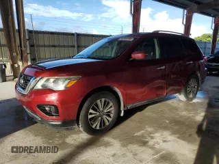 2018 Nissan Pathfinder SL with VIN 5N1DR2MN7JC660444, listed as a Copart auction lot 60104705 with 85,778 mi miles and Salvage title. Bid and sale history available at DreamBid. Image 1.