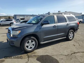 2008 Toyota Sequoia SR5 with VIN 5TDBY64AX8S010017, listed as a Copart auction lot 48932825 with 117,142 mi miles and Salvage Title. Bid and sale history available at carsss.com. Image 1.