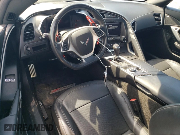 2017 Chevrolet Corvette Grand Sport 1LT with VIN 1G1YW2D79H5106328, listed as a Copart auction lot 49966725 with 26,413 mi miles and Salvage Title. Bid and sale history available at carsss.com. Image 8.