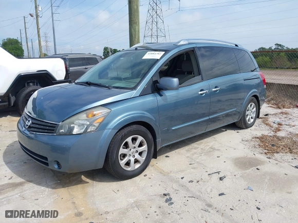 2008 Nissan Quest S with VIN 5N1BV28U98N114957, listed as a IAAI auction lot 41884382 with 146,779 mi miles. Bid and sale history available at carsss.com. Image 17.