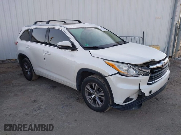 2014 Toyota Highlander XLE z VIN 5TDKKRFH9ES034849, wystawiony jako IAAI lot #41792720 z przebiegiem 171 521 mil mil oraz . Historia ofert i sprzedaży dostępna na DreamBid. Obrazek 1.