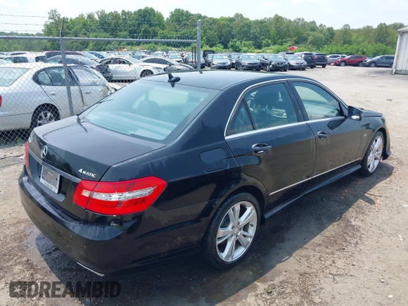 2012 Mercedes-Benz E 350 Luxury with VIN WDDHF8JB5CA554445, listed as a IAAI auction lot 42469799 with 96,606 mi miles and . Bid and sale history available at DreamBid. Image 4.