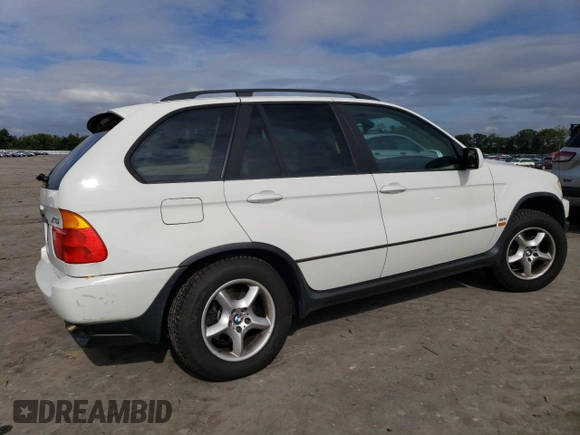 2002 BMW X5 3.0i with VIN 5UXFA53542LP38055, listed as a Copart auction lot 71703614 with 143,077 mi miles and Salvage Title. Bid and sale history available at carsss.com. Image 3.
