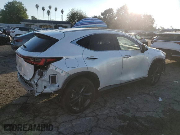 2022 Lexus NX with VIN JTJHKCFZ1N2006130, listed as a Copart auction lot 82702104 with 45,942 mi miles and Salvage Title. Bid and sale history available at carsss.com. Image 3.