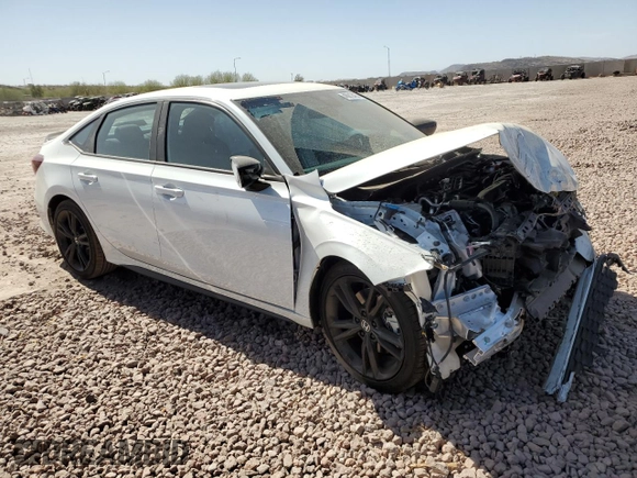 2025 Honda Civic Si with VIN 2HGFE1E52SH475185, listed as a Copart auction lot 46912485 with 117 mi miles and Salvage Title. Bid and sale history available at DreamBid. Image 4.