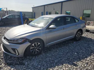 2025 Volkswagen Jetta S with VIN 3VW5X7BU3SM024350, listed as a Copart auction lot 65272285 with 6,585 mi miles and Clean title. Bid and sale history available at DreamBid. Image 1.