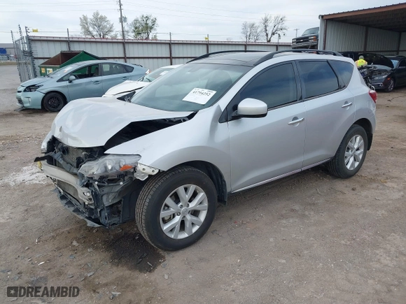 2011 Nissan Murano SV with VIN JN8AZ1MWXBW171518, listed as a IAAI auction lot 41794252 with 98,116 mi miles. Bid and sale history available at carsss.com. Image 2.