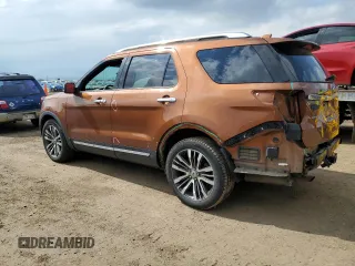 2017 Ford Explorer Platinum with VIN 1FM5K8HT8HGA16023, listed as a Copart auction lot 59529195 with 101,609 mi miles and Salvage title. Bid and sale history available at DreamBid. Image 2.