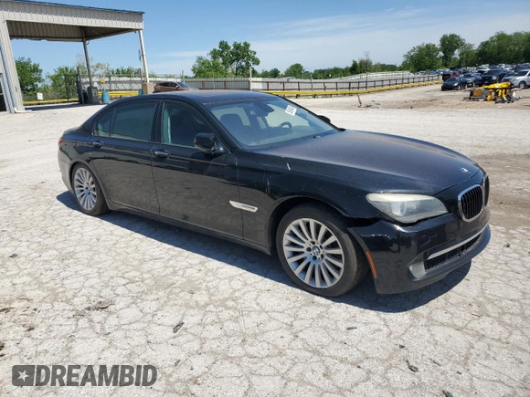 2009 BMW 7 Series 750Li with VIN WBAKB83599CY57659, listed as a Copart auction lot 55049645 with Not Provided miles and Clean Title. Bid and sale history available at DreamBid. Image 4.