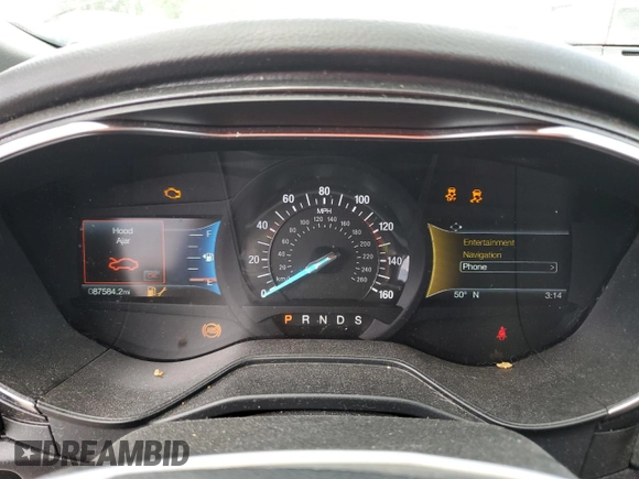 2020 Ford Fusion Titanium with VIN 3FA6P0D96LR152177, listed as a Copart auction lot 56161505 with 87,584 mi miles and Salvage title. Bid and sale history available at DreamBid. Image 9.