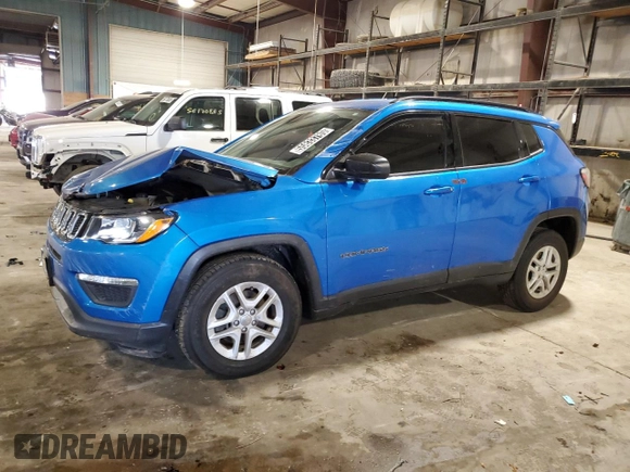 2018 Jeep Compass Sport z VIN 3C4NJCAB0JT251030, wystawiony jako Copart lot #55833785 z przebiegiem 103 713 mil mil oraz Czysty tytuł • Clean title. Historia ofert i sprzedaży dostępna na DreamBid. Obrazek 1.