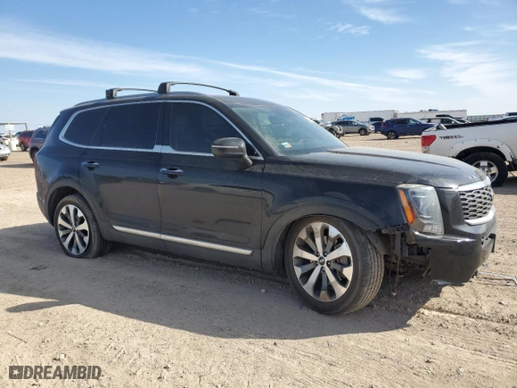 2020 Kia Telluride S with VIN 5XYP6DHC0LG044193, listed as a Copart auction lot 46305615 with 58,285 mi miles and Salvage Title. Bid and sale history available at carsss.com. Image 4.