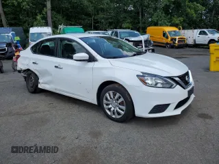 2017 Nissan Sentra SV with VIN 3N1AB7AP6HY363717, listed as a Copart auction lot 61388475 with 76,880 mi miles and Salvage title. Bid and sale history available at DreamBid. Image 4.