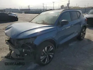 2024 Volvo XC40 Plus Dark Theme with VIN YV4L12UL9R2257599, listed as a Copart auction lot 41537295 with 10,323 mi miles and Salvage title. Bid and sale history available at DreamBid. Image 1.