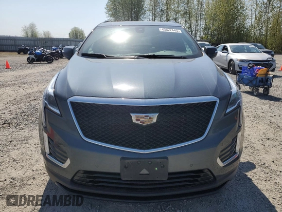 2021 Cadillac XT5 AWD Sport with VIN 1GYKNGRS3MZ176043, listed as a Copart auction lot 49822445 with 44,347 mi miles and Salvage title. Bid and sale history available at DreamBid. Image 5.