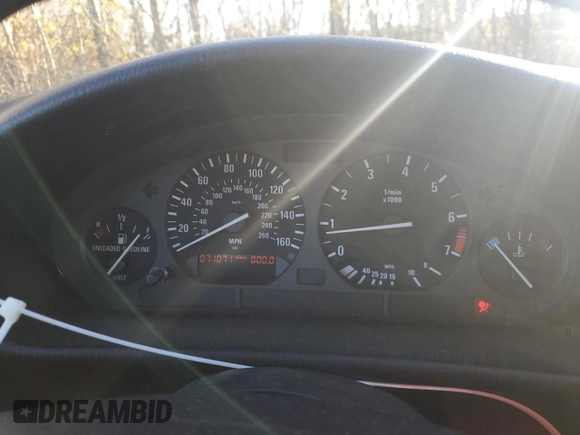 1995 BMW 3 Series 325i with VIN WBACB4326SFM22346, listed as a Copart auction lot 79960304 with 71,071 mi miles and Salvage Title. Bid and sale history available at carsss.com. Image 9.