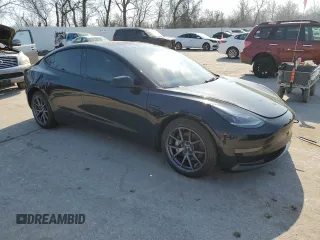 2022 Tesla Model 3 with VIN 5YJ3E1EA3NF125606, listed as a Copart auction lot 49087955 with 41,543 mi miles and Salvage Title. Bid and sale history available at carsss.com. Image 4.