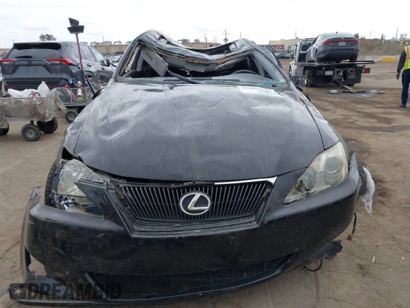 2008 Lexus IS 250 with VIN JTHBK262885063965, listed as a IAAI auction lot 42053343 with 194,758 mi miles. Bid and sale history available at carsss.com. Image 11.