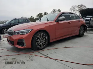 2022 BMW 3 Series M340i with VIN 3MW5U7J04N8C25002, listed as a Copart auction lot 86697464 with 0 mi miles and Salvage Title. Bid and sale history available at carsss.com. Image 1.