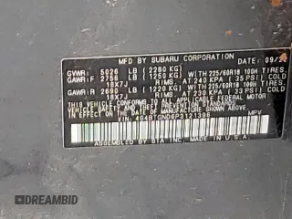 2023 Subaru Outback Limited XT with VIN 4S4BTGND6P3121396, listed as a Copart auction lot 57266775 with 58,574 mi miles and Salvage title. Bid and sale history available at DreamBid. Image 13.