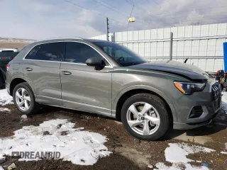 2022 Audi Q3 Premium with VIN WA1AUCF33N1052925, listed as a Copart auction lot 45545485 with 37,002 mi miles and Salvage Title. Bid and sale history available at carsss.com. Image 4.