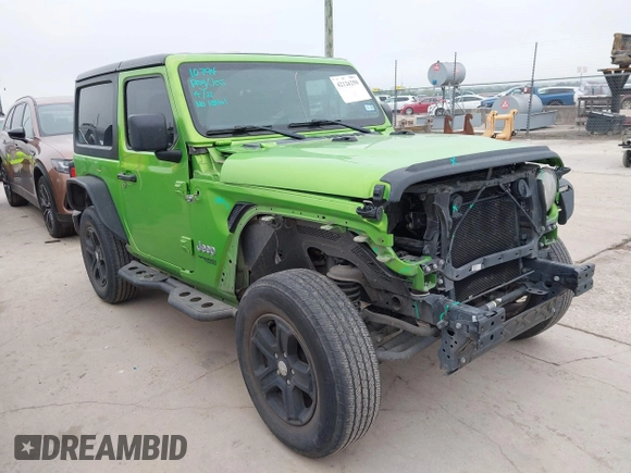 2020 Jeep Wrangler Sport S with VIN 1C4GJXAG1LW103235, listed as a IAAI auction lot 42126250 with 64,986 mi miles and . Bid and sale history available at DreamBid. Image 6.