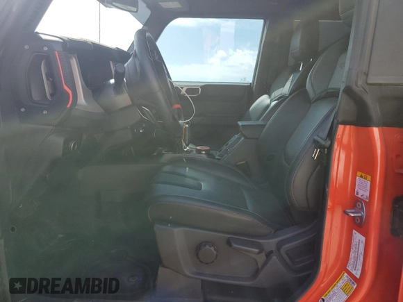 2023 Ford Bronco Raptor with VIN 1FMEE5JRXPLB07725, listed as a Copart auction lot 48746035 with 52,813 mi miles and Salvage Title. Bid and sale history available at DreamBid. Image 7.