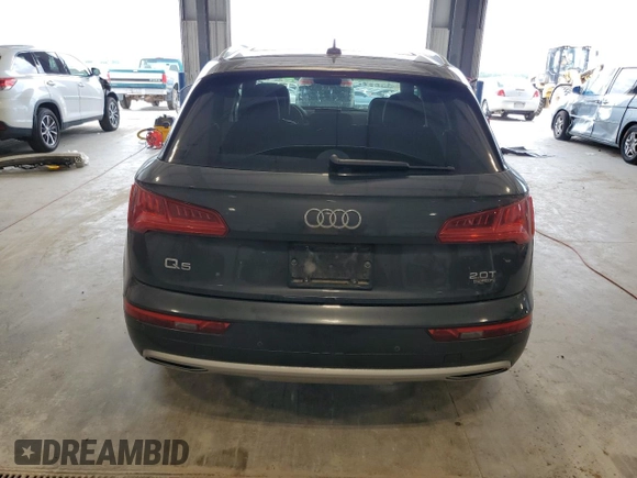 2018 Audi Q5 Premium Plus with VIN WA1BNAFYXJ2207489, listed as a Copart auction lot 62893875 with 127,122 mi miles and Salvage title. Bid and sale history available at DreamBid. Image 6.