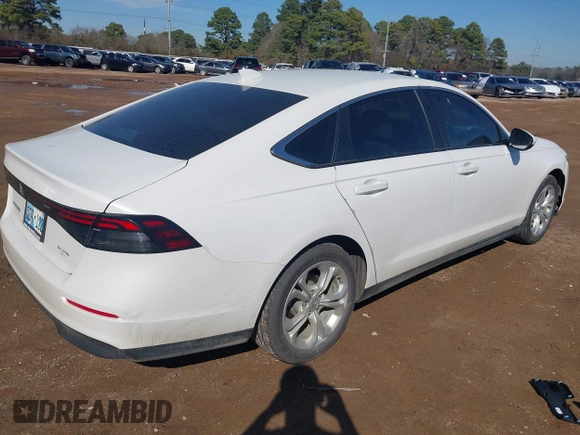 2023 Honda Accord Sedan LX with VIN 1HGCY1F25PA025566, listed as a IAAI auction lot 41631112 with 42,674 mi miles. Bid and sale history available at carsss.com. Image 4.