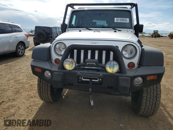 2009 Jeep Wrangler X with VIN 1J4FA24199L787574, listed as a Copart auction lot 58189835 with 74,331 mi miles and Salvage title. Bid and sale history available at DreamBid. Image 5.
