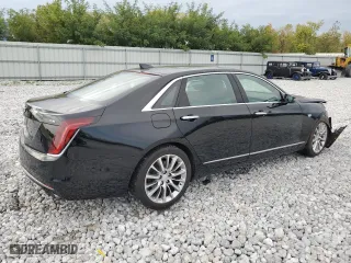 2017 Cadillac CT6 Luxury AWD with VIN 1G6KD5RS3HU163957, listed as a Copart auction lot 74380684 with 57,418 mi miles and Salvage Title. Bid and sale history available at carsss.com. Image 3.