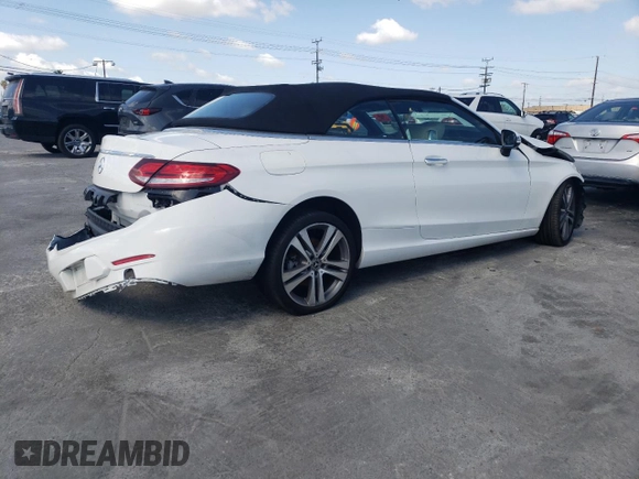 2021 Mercedes-Benz C 300 with VIN W1KWK8DB1MG101243, listed as a Copart auction lot 51533725 with Not provided miles and Salvage title. Bid and sale history available at DreamBid. Image 3.