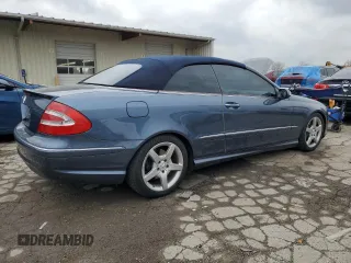 2005 Mercedes-Benz CLK 500 with VIN WDBTK75G15T043241, listed as a Copart auction lot 80848954 with 111,442 mi miles and Salvage Title. Bid and sale history available at DreamBid. Image 3.