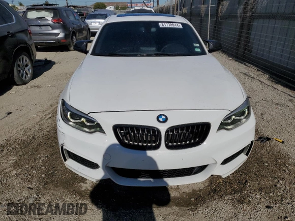 2016 BMW 2 Series M235i with VIN WBA1J7C59GV359763, listed as a Copart auction lot 81778914 with 120,497 mi miles and Salvage title. Bid and sale history available at DreamBid. Image 5.