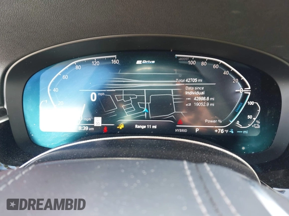 2021 BMW 5 Series 530e with VIN WBA13AG08MCG67152, listed as a IAAI auction lot 42619409 with 42,705 mi miles and . Bid and sale history available at DreamBid. Image 7.