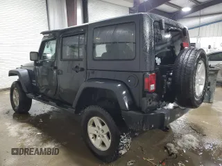 2018 Jeep Wrangler JK Unlimited Sport S with VIN 1C4BJWDG3JL854707, listed as a Copart auction lot 42000105 with 92,903 mi miles and Salvage Title. Bid and sale history available at carsss.com. Image 2.