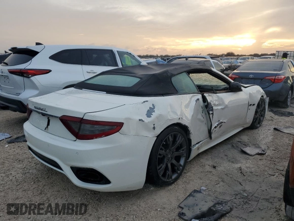 2018 Maserati GranTurismo Sport with VIN ZAM45VMA0J0309094, listed as a Copart auction lot 74764344 with Not provided miles and Salvage title. Bid and sale history available at DreamBid. Image 3.