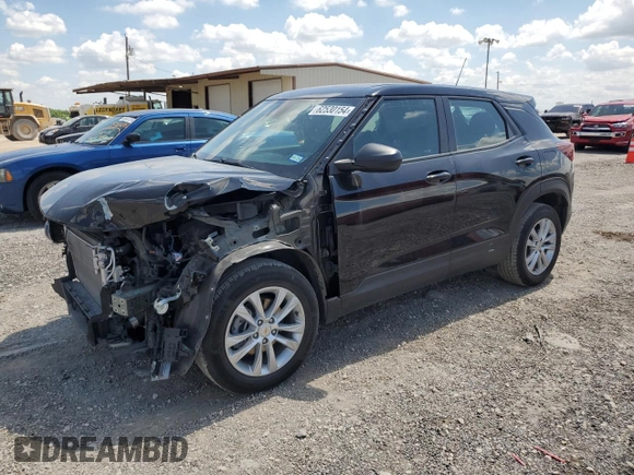 2021 Chevrolet TrailBlazer LS with VIN KL79MMS2XMB111955, listed as a Copart auction lot 62530154 with 35,220 mi miles and Salvage Title. Bid and sale history available at DreamBid. Image 1.