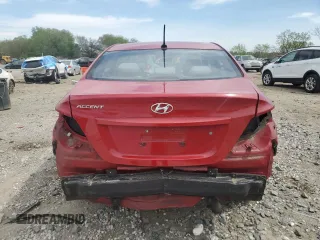 2012 Hyundai Accent GLS with VIN KMHCU4AE5CU180992, listed as a Copart auction lot 53336145 with 126,142 mi miles and Salvage Title. Bid and sale history available at carsss.com. Image 6.