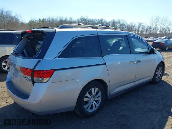 2014 Honda Odyssey EX with VIN 5FNRL5H40EB030000, listed as a IAAI auction lot 41698771 with 190,169 mi miles and . Bid and sale history available at carsss.com. Image 19.